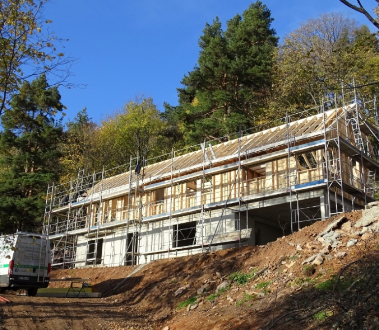 Maison en bois à ossature bois 