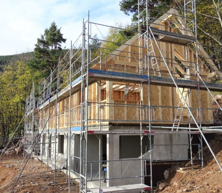 Maison en bois à ossature bois 