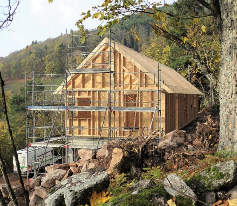 Maison en bois à ossature bois 