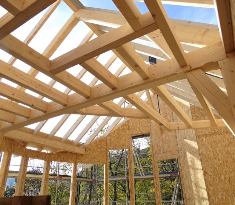 Maison en bois à ossature bois 